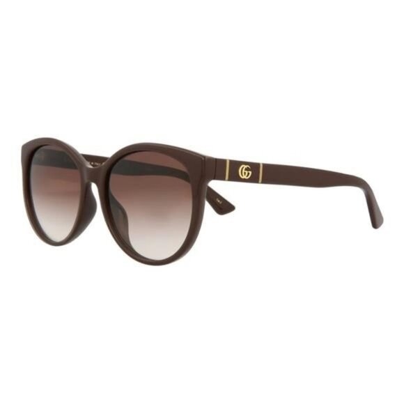 GUCCI GG0636sk 003 WOMENS CAT EYE BROWN BROWN BROWN FASHION DESIGNER EYEWEAR - Picture 1 of 14